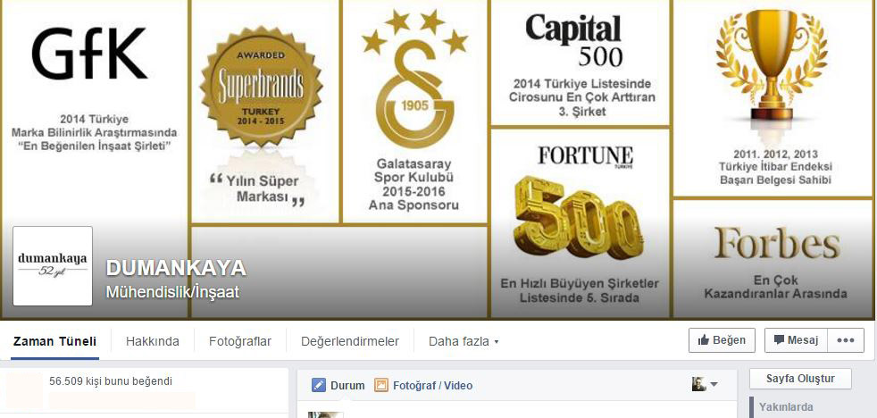 Dumankaya facebook sayfası