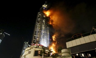 Havai Fişek Gösterisi İçin Hazırlanan The Address Hotel'de Yangın Çıktı