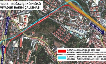 Beşiktaş-Ortaköy Viyadüğü'nde bakım ve onarım çalışması Duyurusu