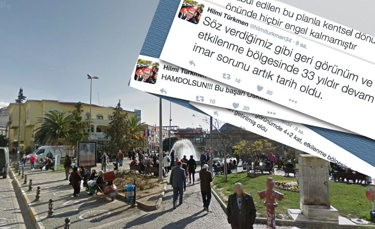Hilmi Türkmen Üsküdar’ın İmar Müjdesini Twitter’dan Duyurdu