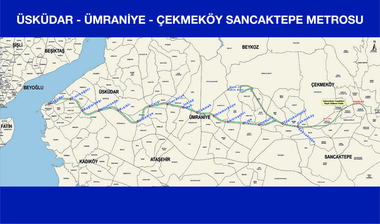 üsküdar çekmeköy metro hatları