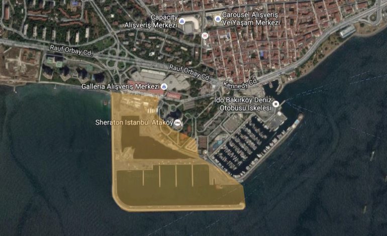 Ataköy’deki mega yat limanı mühürlendi