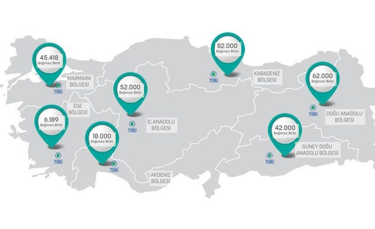 TOKİ’den 258 bin konutluk kentsel dönüşüm