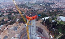 Çamlıca’daki TV kulesinin inşaatı yükseliyor