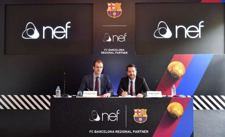 Nef, Barcelona’ya Sponsor Oldu