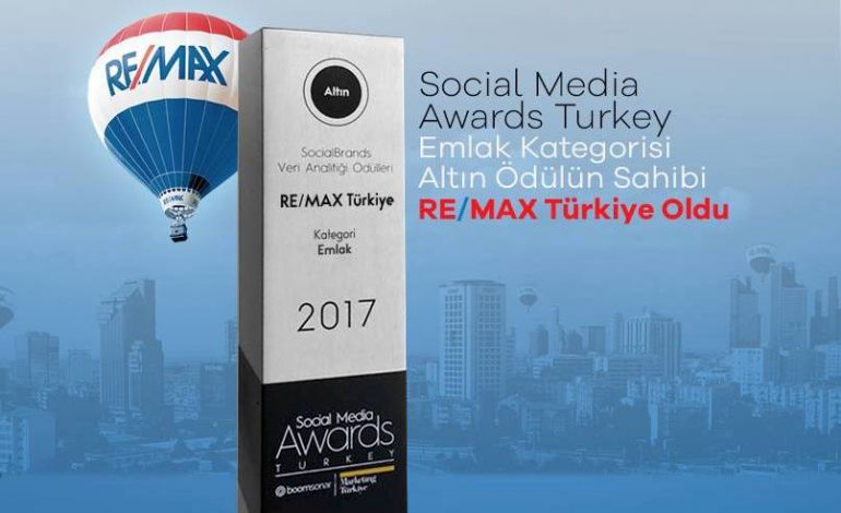 Social Media Awards Emlak Ödüllerinde Altın Ödül RE/MAX’a Verildi