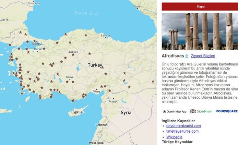 Türkiye’nin Tüm Antik Kentleri Tek Haritada