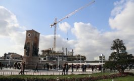 Taksim Camii’nin inşaatındaki son durum havadan görüntülendi