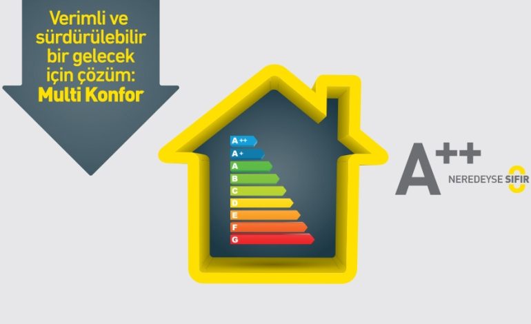 Multi konfor binalar yüzde 90 enerji tasarrufu sağlıyor