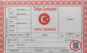 QR Kodu Tapu Senedinde