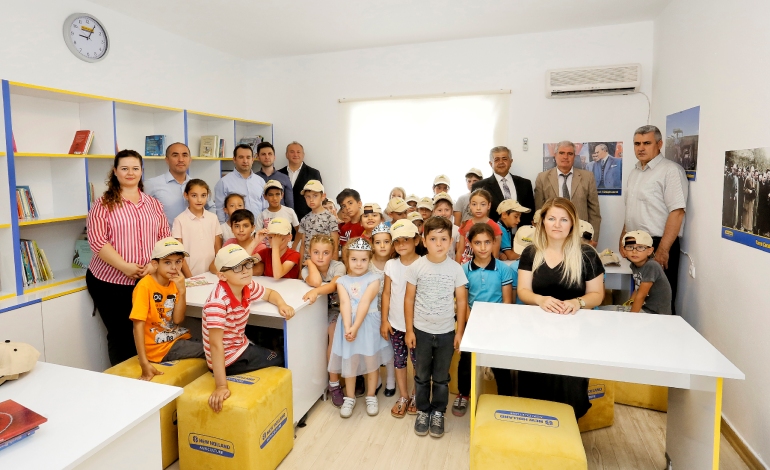 Çocuk Kütüphaneleri’nin yenisi Balıkesir-Edremit’teki Bostancı İlkokulu’nda açıldı