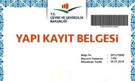 Yapı Kayıt Belgesi Verilmesi Şartlarında Değişiklik!