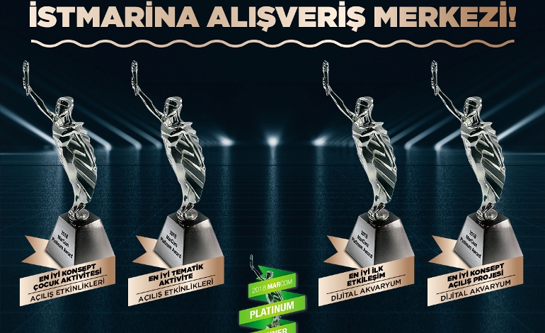 İstMarina AVM’ye MarCom Awards’tan 4 ödül