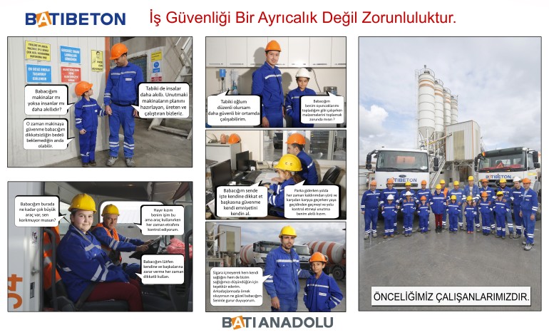 Batı Anadolu Grubu çalışanlarının çocukları iş güvenliğine dikkat çekiyor
