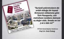 250 Bin Dolarlık Gayrimenkul Alımına Verilen Vatandaşlığa, Ümit Özdağ'dan Tepki!