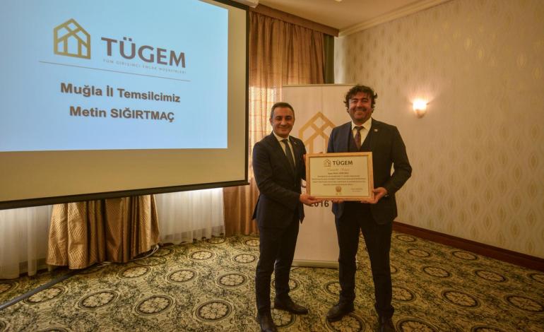 Metin Sığırtmaç TÜGEM Muğla İl Temsilcisi Seçildi