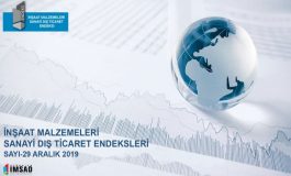 Türkiye İmsad İnşaat Malzemeleri Sanayi Dış Ticaret Endeksi Aralık 2019 Sonuçları Açıklandı