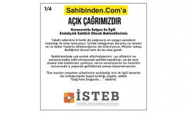 İSTEB'ten Sahibinden.com'a Açık Çağrı