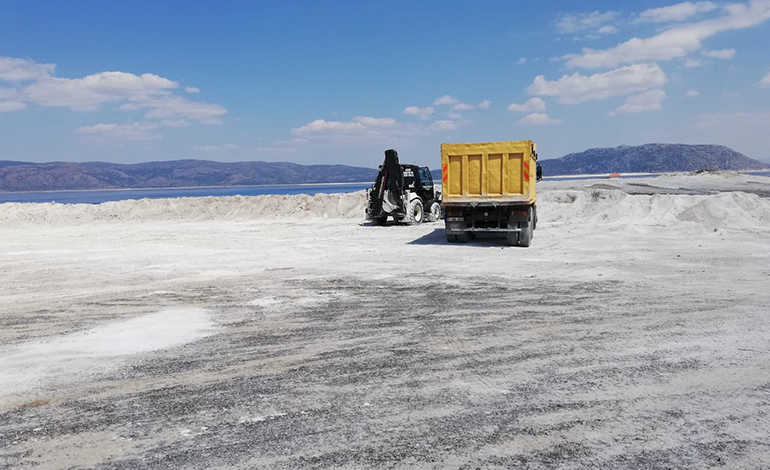 Salda Gölünde Çalışma ve Toki Açıklaması