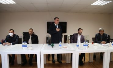 Gölbaşı Belediye Başkanı Ramazan Şimşek, Gölbaşı Park Eymir Toplu Konutları Yönetim Kurulu ve Temsilciler Kurulu üyeleri ile buluştu