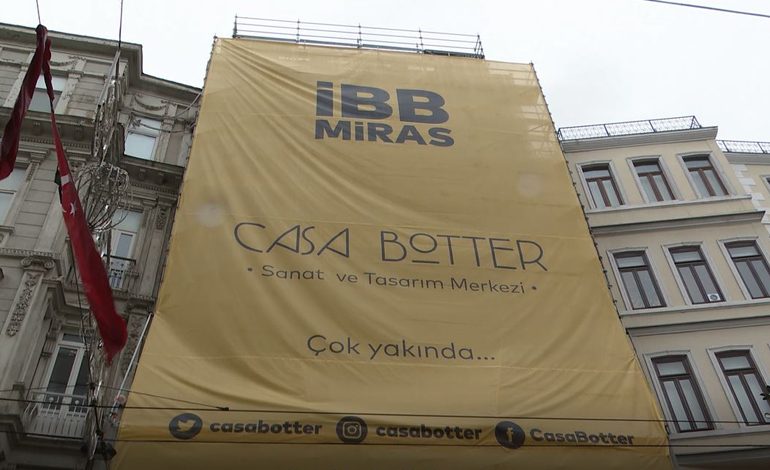 İBB, Beyoğlu’nun tarihi Botter Apartmanı’nın restorasyon çalışmalarını başlattı