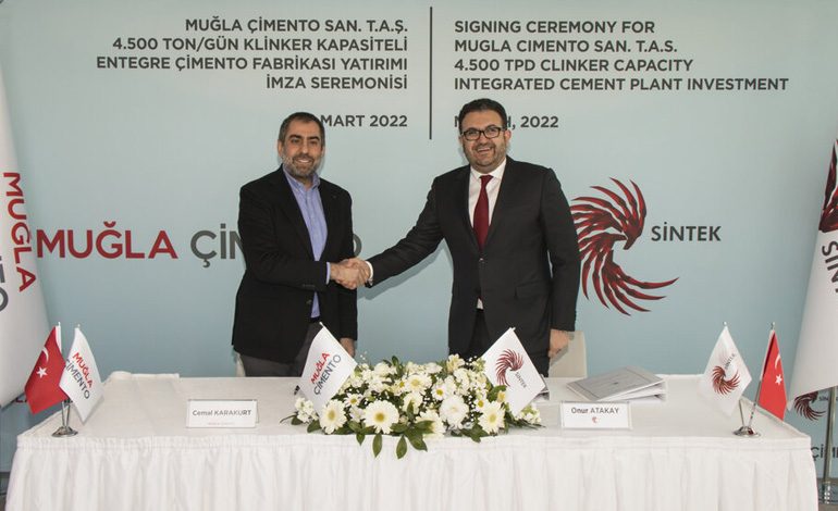 Sintek Group ve Muğla Çimento, yeni çimento fabrikası için sözleşme imzaladı