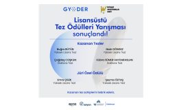 GYODER – İAV “LİSANSÜSTÜ TEZ ÖDÜLLERİ YARIŞMASI” SONUÇLANDI