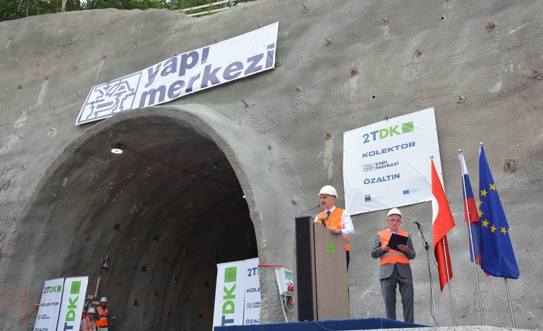 T.C. Ulaştırma ve Altyapı Bakanı Adil Karaismailoğlu’nun katılımıyla Yapı Merkezi’nin Slovenya’daki tünelinin kazı çalışması tamamlandı