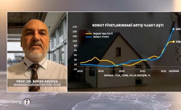 Prof. Dr. Burak Arzova: “Siyasetçiler, ileriye dönük olumsuz beklentileri kırmak için konut fiyatlarının düşeceğini söylüyor”