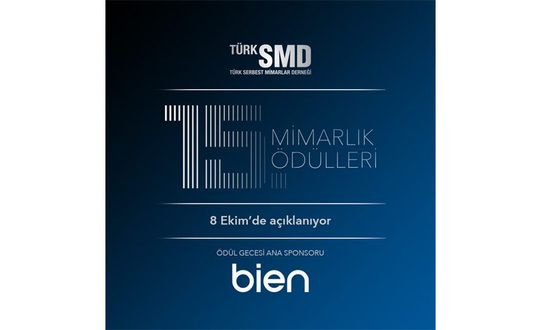 Türk SMD 15. Mimarlık Ödülleri, Bien sponsorluğunda sahiplerini bulacak Bien, Türk SMD 15. Mimarlık Ödülleri’nin ana sponsoru oldu