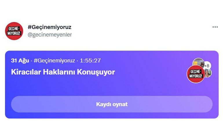 Geçinemiyoruz Platformu “Kiracı Hakları”nı Twitter Sohbet Odasında Konuştu