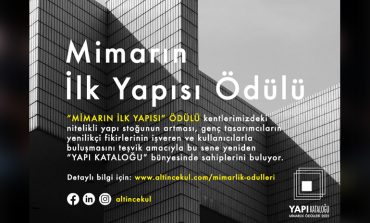 Yapı Kataloğu Mimarların İlk Yapılarını Ödüllendiriyor!