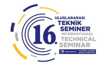16. TÜRKÇİMENTO ULUSLARARASI TEKNİK SEMİNER VE SERGİSİ 25 EKİM’DE ANTALYA’DA BAŞLIYOR