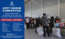 İBB AFET YARDIM KAMPANYASI BAŞLATTI