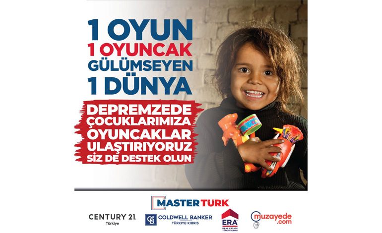 Mastertürk Grubundan Deprem Bölgesi İçin “Bir oyun Bir Oyuncak” Kampanyası