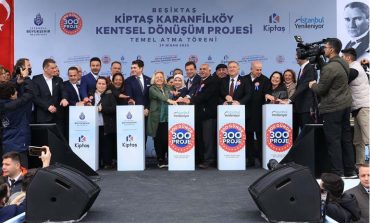 KİPTAŞ Karanfilköy Kentsel Dönüşüm Projesinde Teme Atma Töreni Düzenlendi
