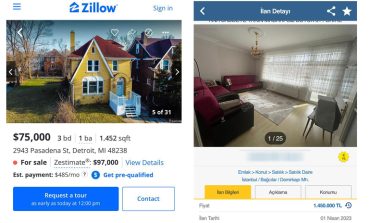 Bağcılar’da 30 yıllık binada 3+1 apartman dairesi 76 bin dolar Amerika’da Detroit’te bahçeli müstakil ev 75 bin dolar