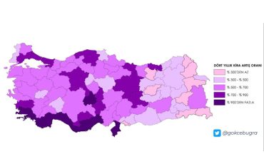 Nisan 2019'da 81 ilde ortalama kira bedeli aylık 728 lirayken, bugün 5058 liraya çıkmış durumda