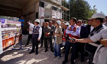 İMAMOĞLU İBB’NİN ELAZIĞ’DAKİ OKUL İNŞAATINDA İNCELEMELERDE BULUNDU