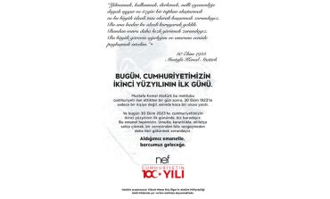 Nef'ten Cumhuriyet'in ikinci yüzyılına mektup