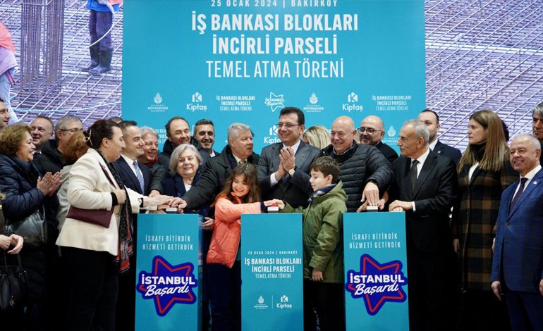 Bakırköy İş Bankası Mensupları Sitesi’nde Temel Atıldı