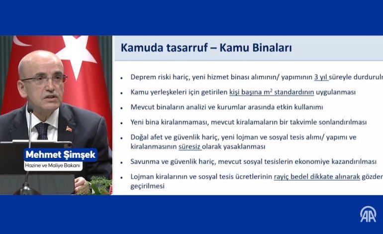 Bakan Şimşek: Deprem riski olanlar hariç yeni bina alımı ve yapımını 3 yıl durduruyoruz