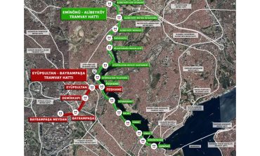 İSTANBUL’UN YENİ RAYLI SİSTEMİ: EYÜPSULTAN - BAYRAMPAŞA TRAMVAY HATTININ YAPIMI SÜRÜYOR