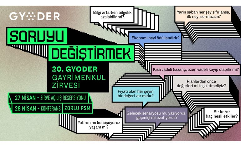 20’nci GYODER Gayrimenkul Zirvesi’nden sektöre “soruyu değiştirme” çağrısı
