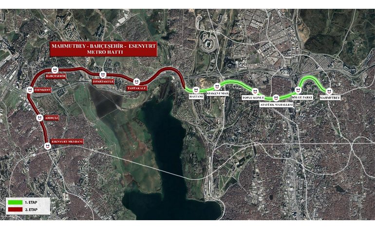 ESENYURT METROSU’NDA ÇALIŞMALAR KESİNTİSİZ SÜRÜYOR İLK ETAP 2027’DE HİZMETE GİRECEK
