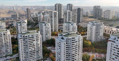 Ankara'nın satılık konut arzı 90 bine yükseldi