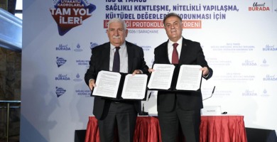 İBB İLE TMMOB ARASINDA SAĞLIKLI KENTLEŞME, NİTELİKLİ YAPILAŞMA VE KÜLTÜREL DEĞERLERİN KORUNMASI İÇİN İŞ BİRLİĞİ